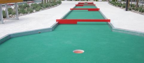 A Feltgolf Course, Swedish type, is especially suitable for parks and park-like sites. The felt golf facilities from minigolf.