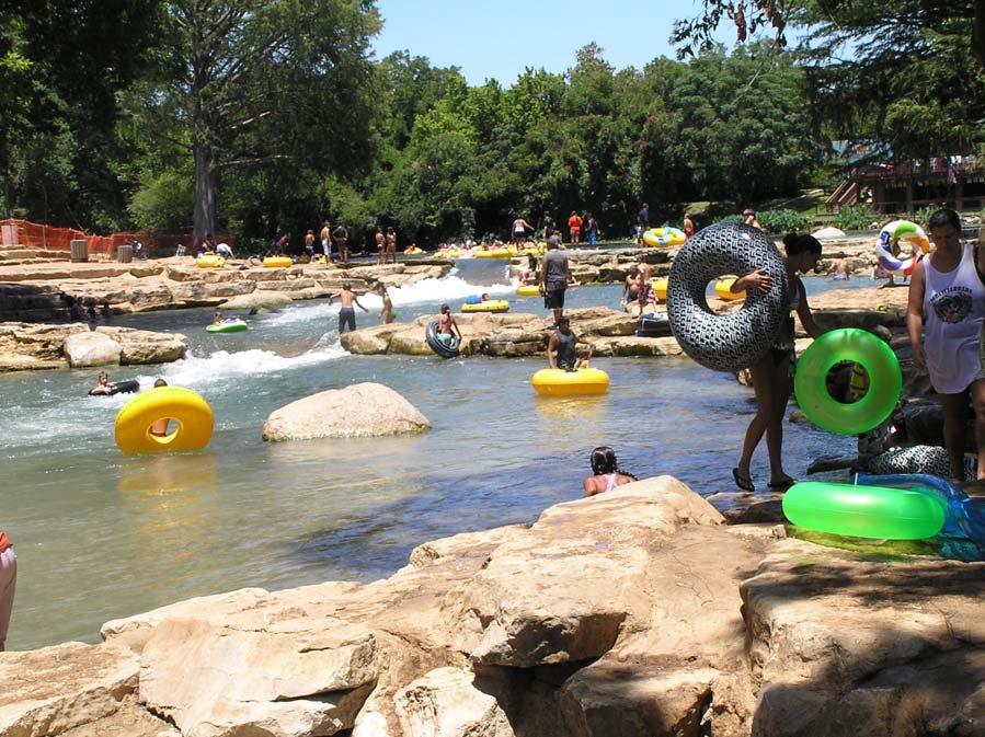 This whitewater park in San Marcos, Texas is an example of a dam modification project.