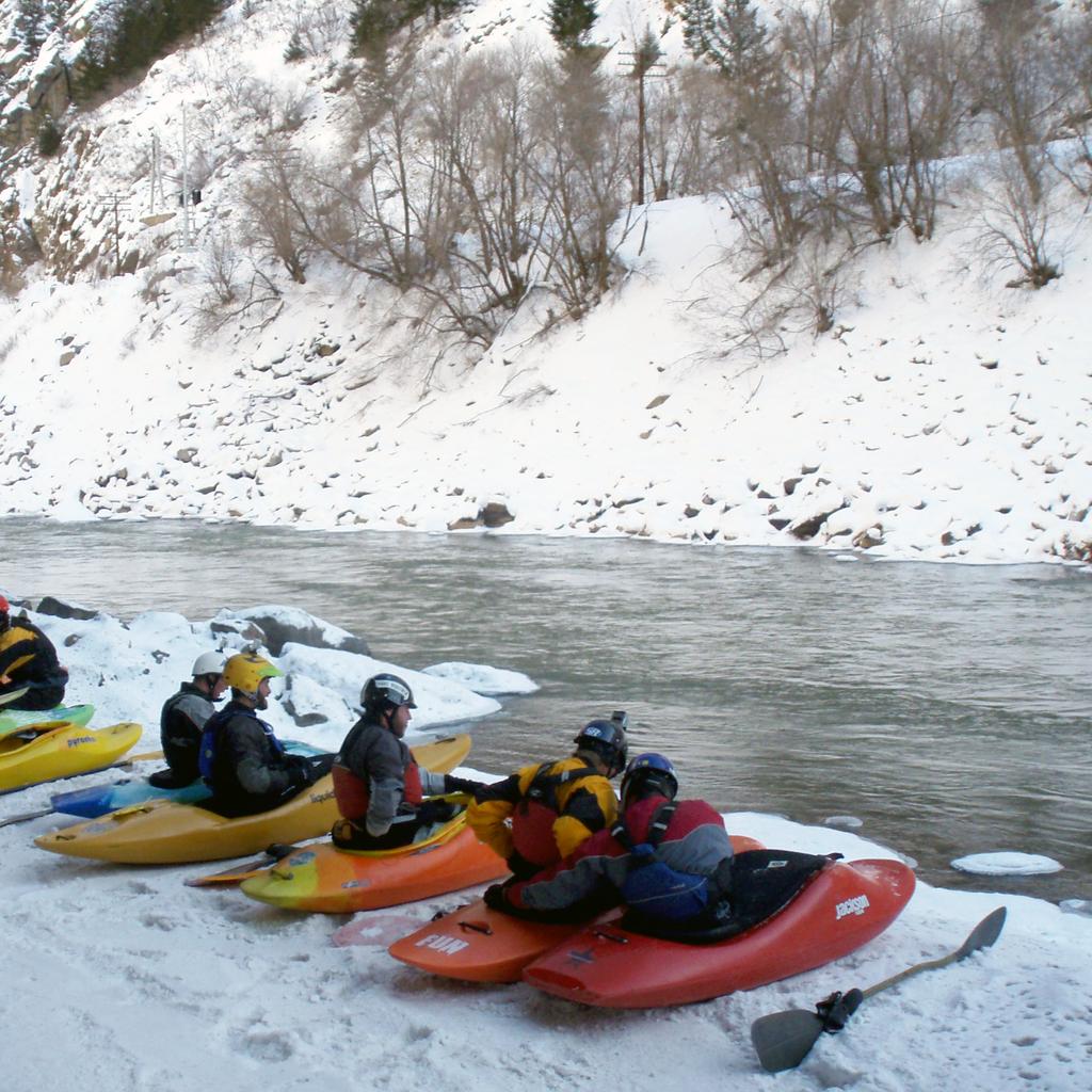(continued from cover) Even if the icy waters of the Colorado are not your cup of tea, you can still resolve to prioritize kayaking by improving your skills and spending more time on the water in