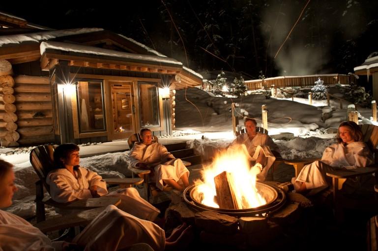 WINTER ACTIVITIES RELAXATION SCANDANAVE SPA BATHS AND MASSAGE Head to the Scandinave Spa and experience the age-old Finnish tradition of soaking in soothing thermal outdoor baths at Whistler s newest
