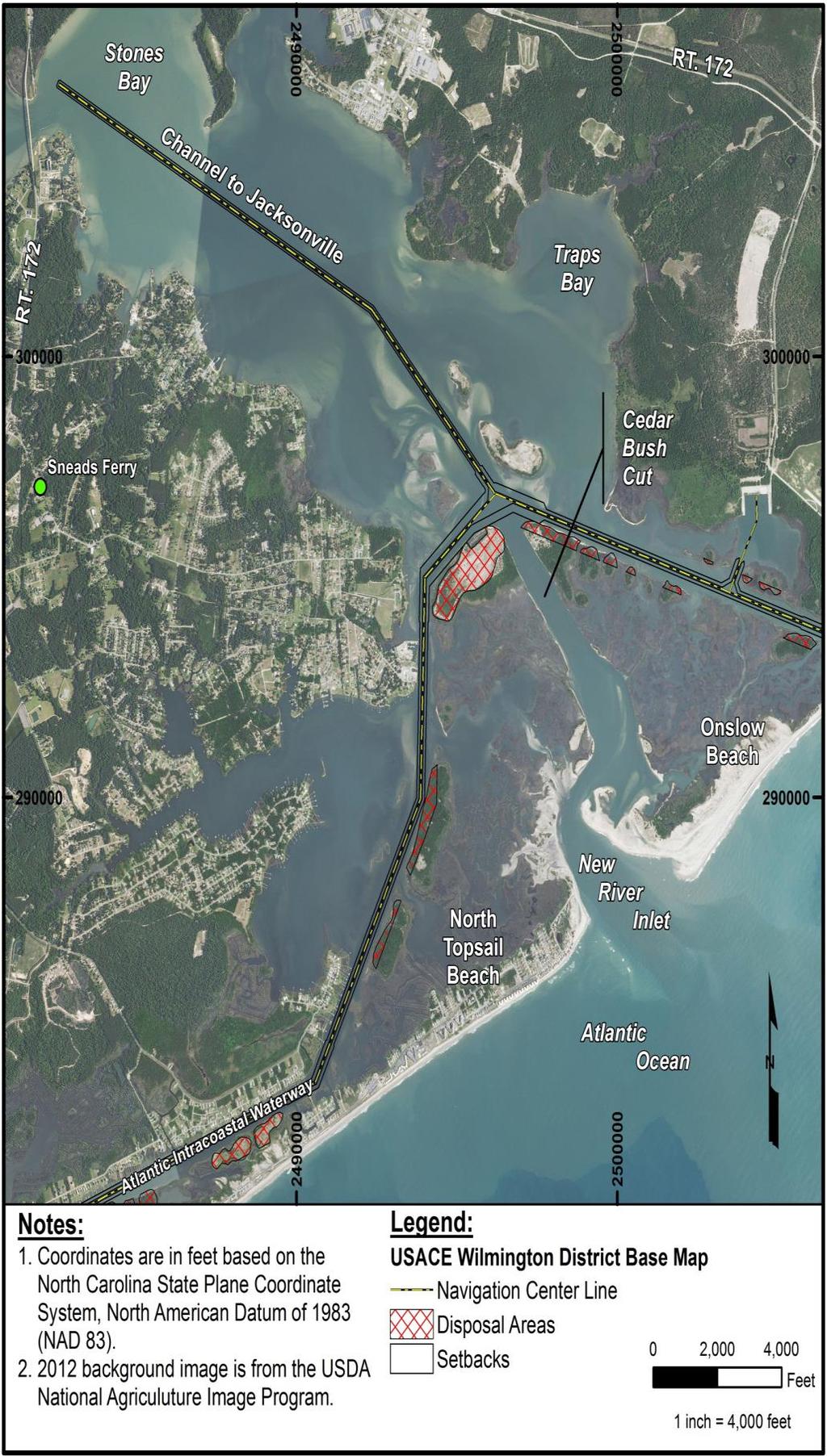 Historic Federal Navigation Sand Placed on Beaches Shallow Draft Inlet Crossing Projects Shallotte Inlet Crossing Lockwood