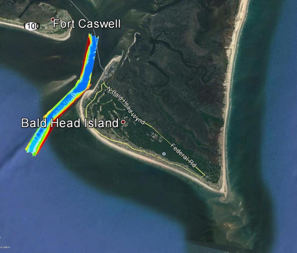 Historic Federal Navigation Sand Placed on Beaches Deep Draft Projects Cape Fear River Entrance: Oak Island, Caswell Beach, Bald Head