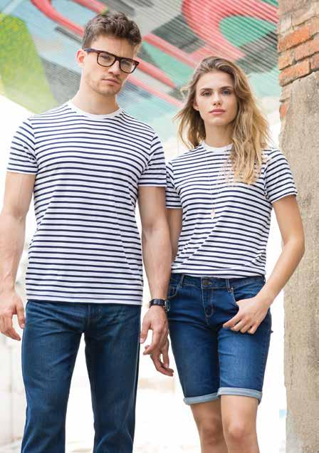 charcoal white sf202 unisex striped t (HEATHER grey: 85% cotton, 15%
