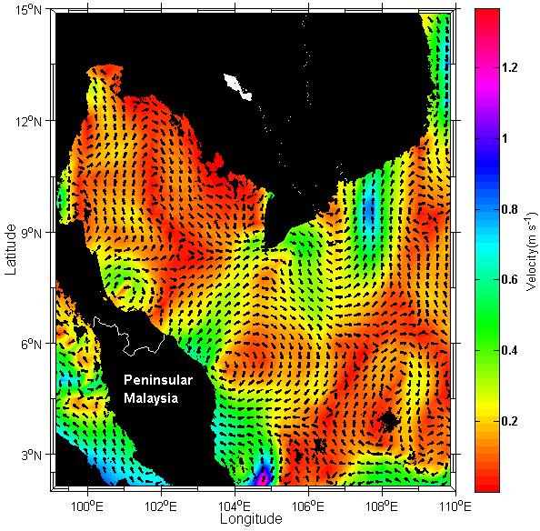 31 Muhammad Faiz Pa'suya et al. / Jurnal Teknologi (Sciences & Engineering) 71:4 (2014) 25 33 Figure 6 Averaged geostrophic current for nineteen years during SW Monsoon. 4.