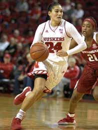 HUSKERS.COM @HUSKERSWBB #HUSKERS 5 For the season, Eliely is averaging 8.5 points, 4.4 rebounds, 2.2 assists and 1.5 steals.