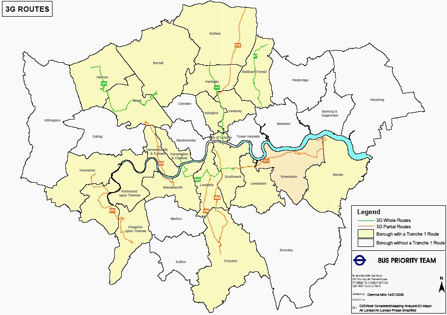 Third Generation Bus Priority (3GBP) The Concept Bus priority corridor management Partnership approach between TfL and LBPN representing London Boroughs (builds on