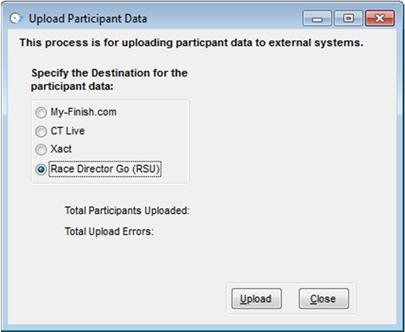 Participant Data Uploads If you are not using Live Mode or you have imported participant data from other sources
