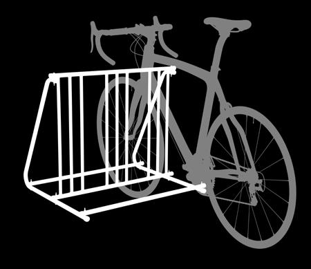(h) 2x Bike Stand SR0010 Parks up to six bikes (three per side)