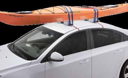 accommodate a full range of kayak widths (16" to 24" spacing) Non-skid