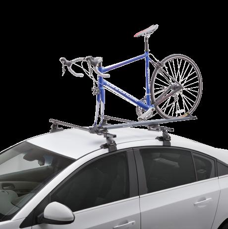 Roof Top Bike Carriers Deluxe Locking Roof Bike Carrier SR4611 Locking clamp gently holds the down tube of the