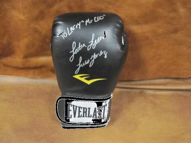 autographed boxing glove