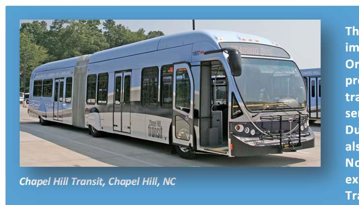 8 1.2 Alternatives for Detailed Definition The key physical and service elements of the transit alternatives that advanced through the Tier 1 screening of the Chapel Hill North South Corridor Study