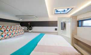 her the ideal catamaran for guest entertaining as well as long-range cruising.