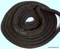 IMS JUST BLACK DOCK LINES Page 19 We now offer a high performance double braid dockline in sizes 3/8 thru 1