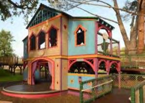designed and built their first wheelchair-accessible, two-story playhouse especially for Magical Bridge Playground