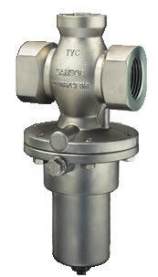 up to 175 F (80 C) Type 44-1 B Pressure Reducing Valve The valve closes when the downstream pressure rises. Type 44-6 B Excess Pressure Valve The valve opens when the upstream pressure rises.