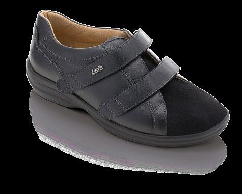 Marianne Model 27070 IDEAL FOR RHEUMATISM LucRo ergonic MARIANNE Material Colour Size Width ex stock 27070 calfskin nappa/ stretch nubuck Delivery time four weeks black 36 43 M S, W, +10 LucRo