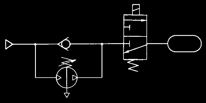 Example of Circuit Diagram Energy and cost saving booster regulator for factory <General line (Low pressure)> <Position where high pressure is needed> VB Factory line <Supply pressure> VB VB VB