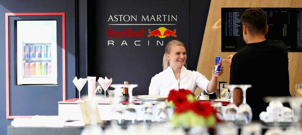 RED BULL HERO On Friday night you have the opportunity to attend an exclusive evening event with the Aston Martin Red Bull Racing Team.