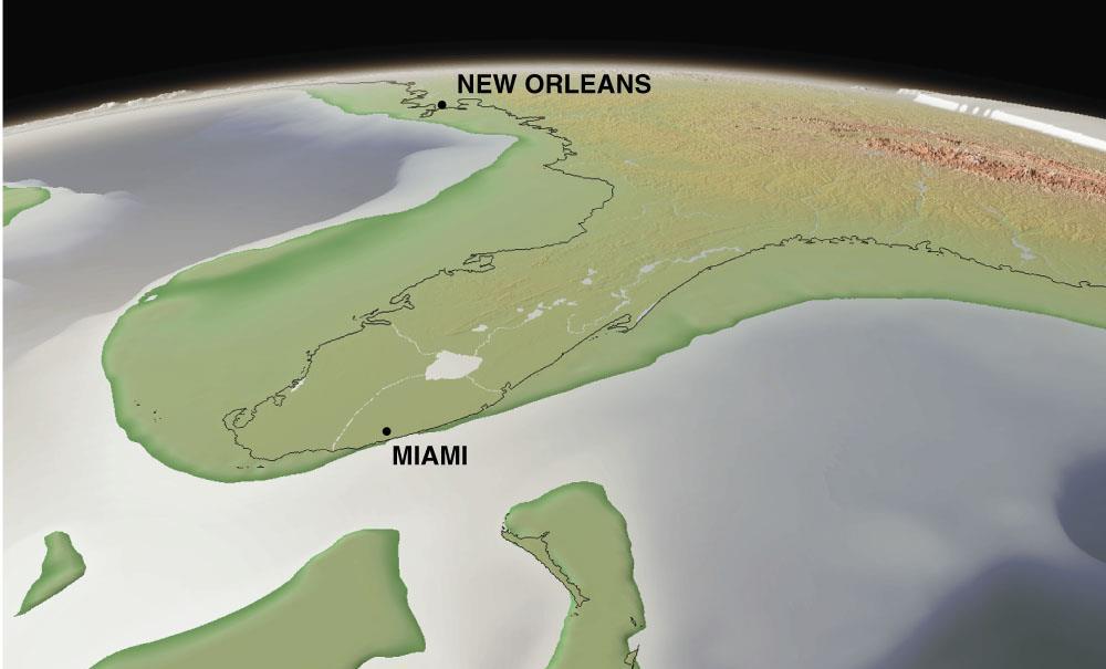 The southeastern coast of the US, ~18,000 years ago Question for next class: What are the