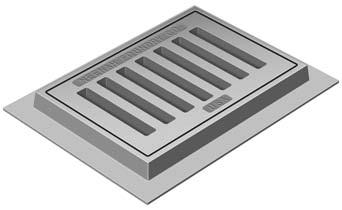3 Also available in 4 flange. R-3550-2 Double Gutter Inlet Frame, Grate 5 ROLL & R-3550-2 C 5.