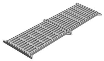 For a complete listing of FREE OPEN AREAS and PERIMETERS of all grates, refer to pages 306-311. R-3807 Median Drain Frame, Double Grate R-3807 D 6.0 13.