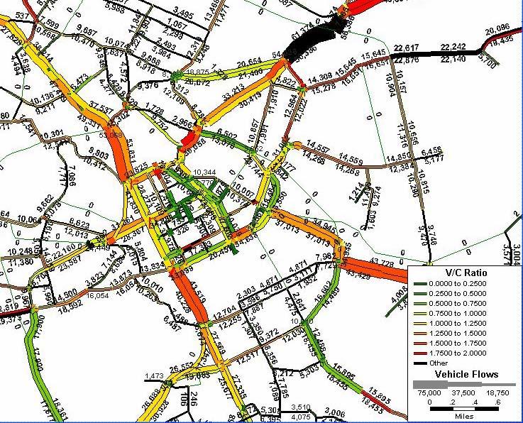 29.2.3 Traffic Demand Forecast (1) Traffic Demand Forecast in 2010 In the Master Plan Study, the traffic demands in 2015 and 2025 were forecasted based on the person trip survey conducted.