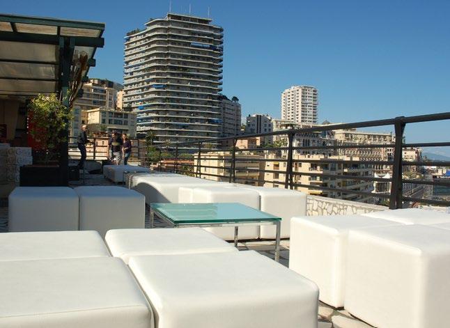 split-level penthouse terrace of the Champions Club at Ermanno Palace has it