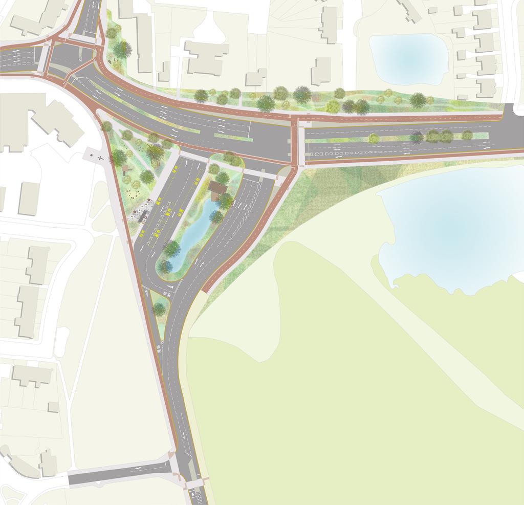 Section H: scheme overview This section of Lea Bridge Road includes Whipps Cross Roundabout and the junction of Lea Bridge Road with Wood Street, and Hospital Road.