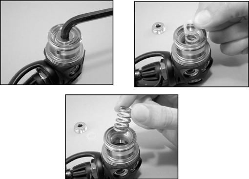 Attention: Use only the special tool when removing O-rings in order to avoid damaging the seal recess. The slightest scratch on a sealing surface could cause a leak.