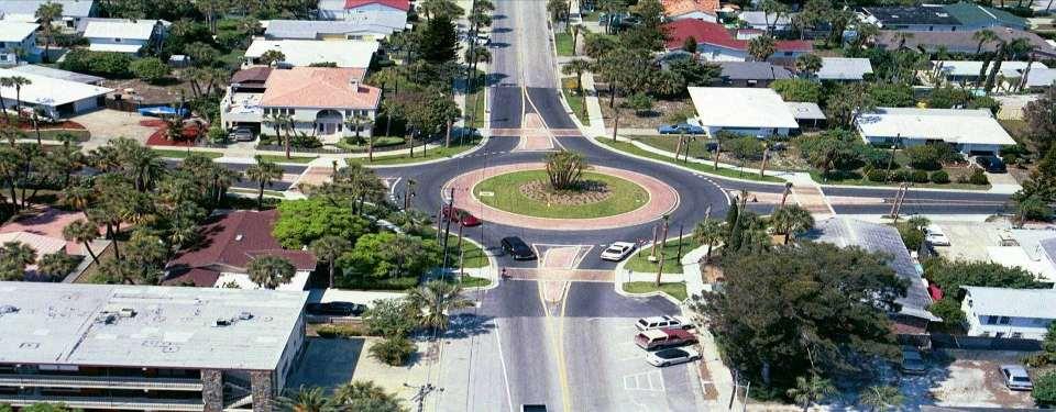 Clearwater FL A roundabout is
