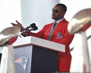 ty law 2014 PATRIOTS HALL OF FAME INDUCTEE 2014 Patriots Hall of Fame inductee Ty Law will be honored at halftime of Thursday night s game. What they said He s the best cornerback I ever played with.