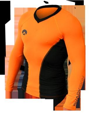 rate climbs. PERFORMANCE WEAR LONG SLEEVE This top uses Chillproof material to keep your torso and rear kidney area protected.