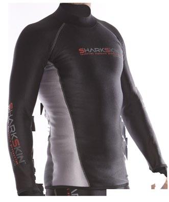 SHARKSKIN CHILLPROOF CHILLPROOF Chillproof is an aquatic specific, windchill proof, 3-layer composite material with the thermal properties of a 2.