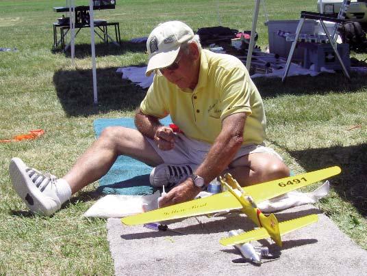 Bill was flying a new model that he was still working the bugs out of. He used all four of his attempts to place his time. Part of the.21 Proto event is a judging of models for appearance points.