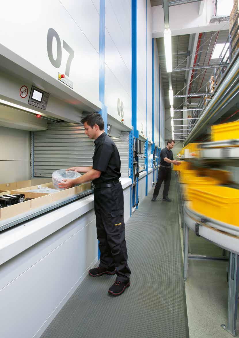 Parts logistics: fast and precise The automated parts warehouse in the