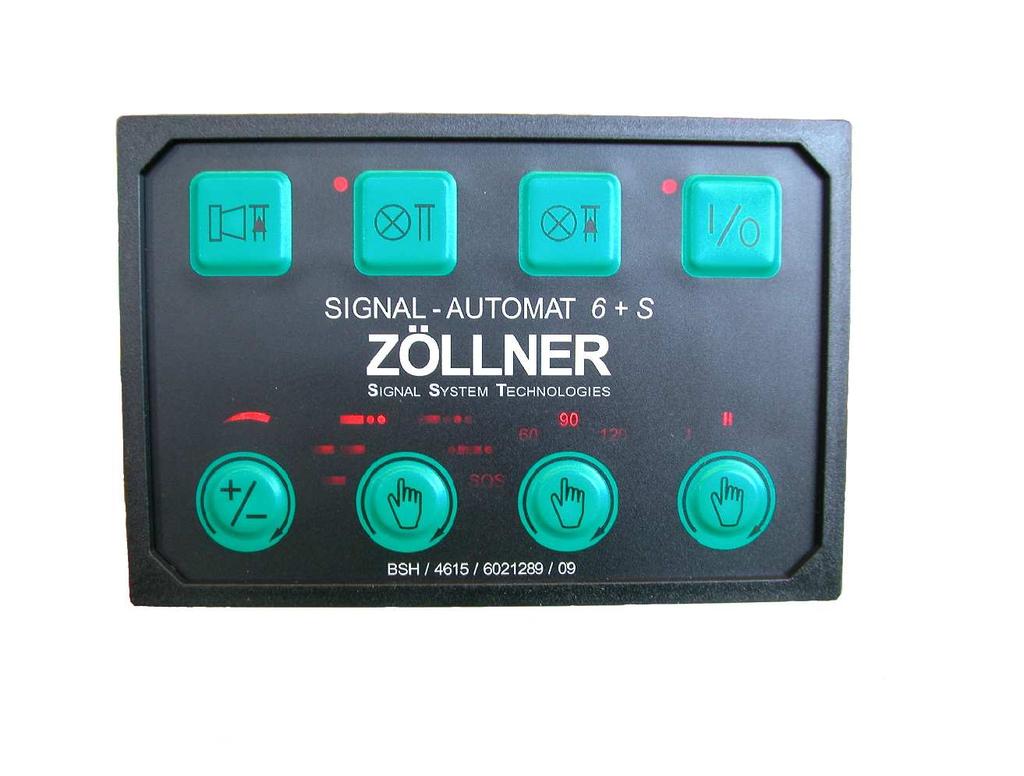 ZÖLLNER AUTOMATON General Features The ZÖLLNER is an automatic signal control for all ZÖLLNER whistles with electric signal release.