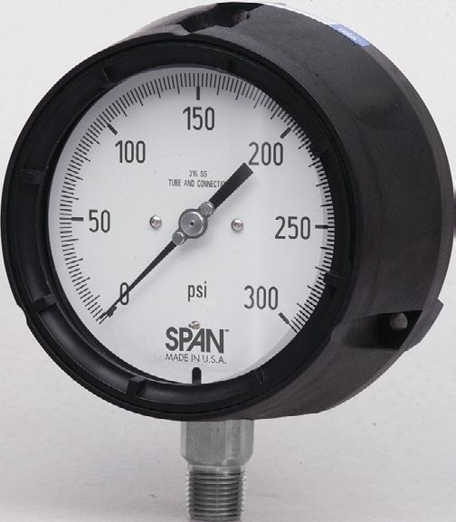 SPAN Process Gauges SERIES #70 and 80 SOLID FRONT SAFETY PROCESS GAUGE 4 1 2" SIZES ONLY This series features a solid front / blow-out back case which offers the operator maximum protection in the