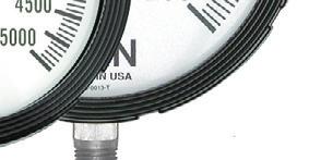 Bourdon Tubes Pressure Connection Lens Pointer Movement Dial Fill fluid Ranges Zytel Nylon black Zytel Nylon removable 316 Stainless Steel - TIG Welded 316 Stainless Steel Vac to 1000 PSI C tube 1500