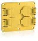 56 dia Single Receptacle, 1 - Blank Coverplate 3261-Y 3261-E 1 1.