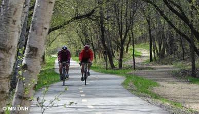 INTRODUCTION In the 1990s, the Minnesota Department of Natural Resources conducted ten studies of off-road paved state bicycle trails, which at the time represented nearly all such trails (Reference