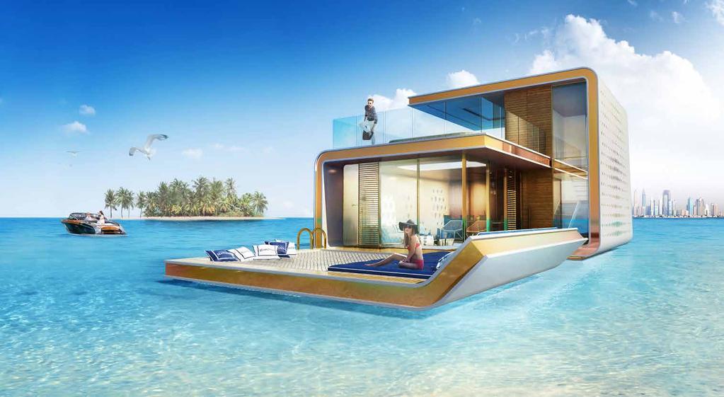 An Idyllic Holiday Retreat THE FLOATING SEAHORSE IS A TRULY UNIQUE UNDERWATER PROJECT WHICH IS THE FIRST OF ITS KIND IN THE WORLD.