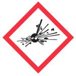 31 Hazard Classes (Physical) The exploding bomb pictogram is used for the following classes and categories: Self-reactive substances and mixtures (Types A and B*)