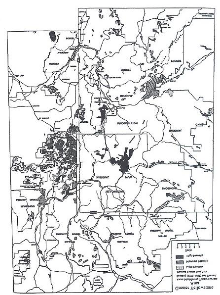 Affected Environment Figure 3-19 Areas modified by timber harvest from 1975 to 1985, and