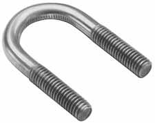 Hardware BURNDY Products DURIUM U-BOLTS D-8 TYPE UB DURIUM U-BOLTS are specifically designed for electrical connections to pipe and rod.