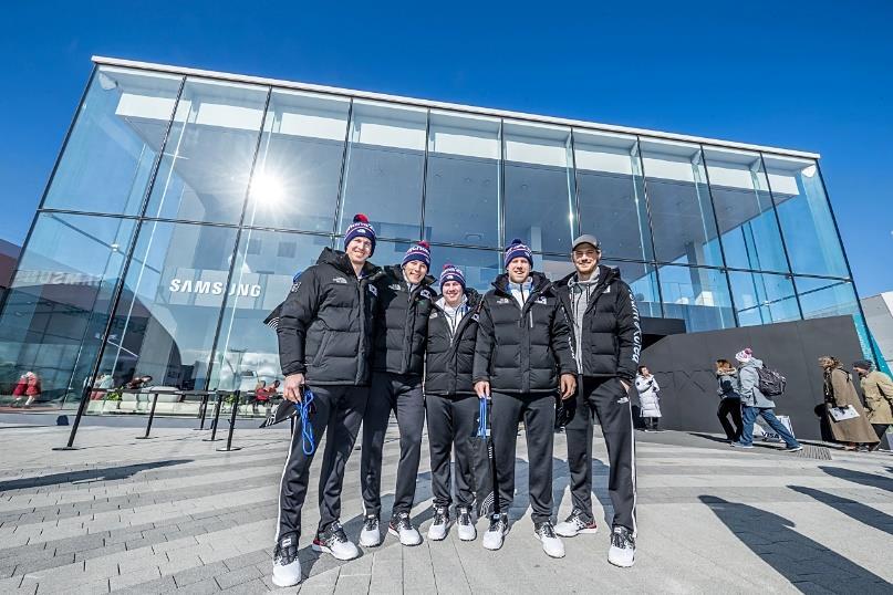 OLYMPIANS FROM AROUND THE WORLD VISIT SAMSUNG OLYMPIC SHOWCASE IN GANGNEUNG OLYMPIC PARK DURING OLYMPIC WINTER GAMES PYEONGCHANG 2018 During the first few days of PyeongChang 2018, athletes from