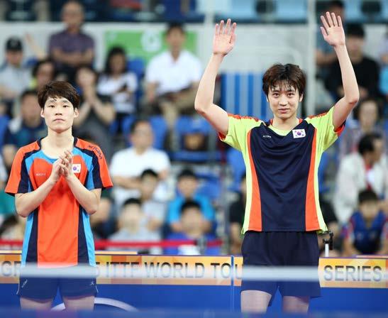 34 GAC GROUP 2015 ITTF WORLD TOUR, KOREA OPEN (SUPER) JUNG YOUNGSIK WINS MEN S SINGLES TITLE, MOST SUCCESSFUL PLAYER IN INCHEON Winner earlier in the day in the Men s Doubles event in partnership