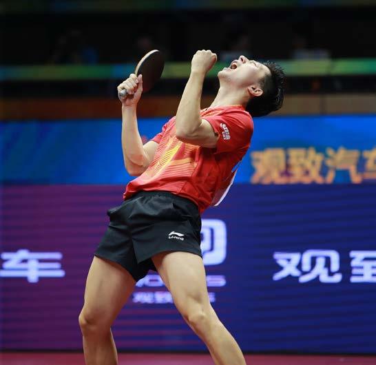 7 GAC GROUP 2015 ITTF WORLD TABLE TENNIS CHAMPIONSHIPS, SUZHOU MA LONG, WORLD NUMBER ONE, NOW CHAMPION OF THE WORLD Three times the bronze medallist; in a final full of breath-taking scintillating