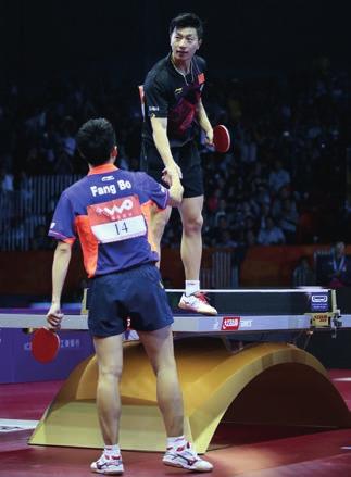 skills. They showed table tennis to be a sport that demands high levels of fitness, balance, anticipation and mental strength.