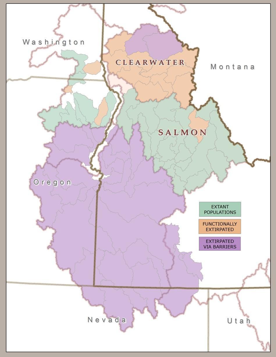 Historical significance blocked Historical habitat Historically, salmon and steelhead inhabited streams in SE Oregon, southern Idaho and Nevada
